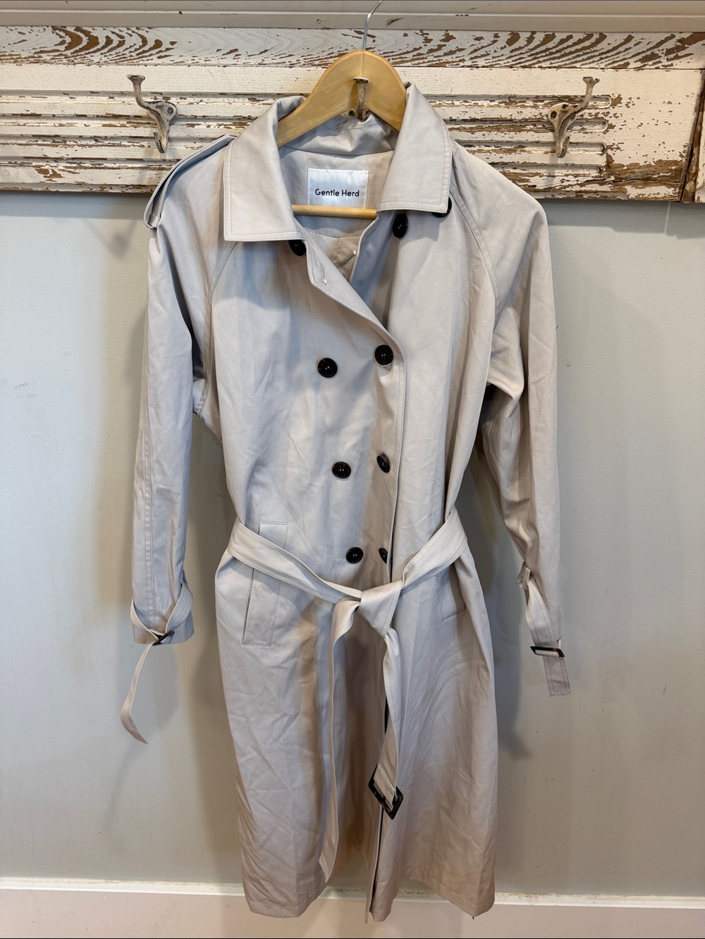 Gentle Herd NWT Double Brested Short Trench, , Size M